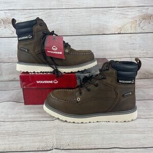 Wolverine Mens Sz 10EW Extra Wide Trade Wedge 6" Moc-Toe Work Boot